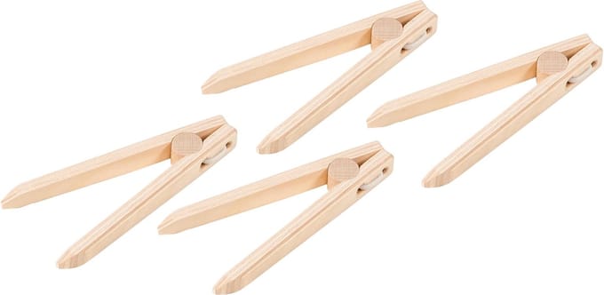 Pincetten hout | set à 4 stuks | Educo | Educatief speelgoed