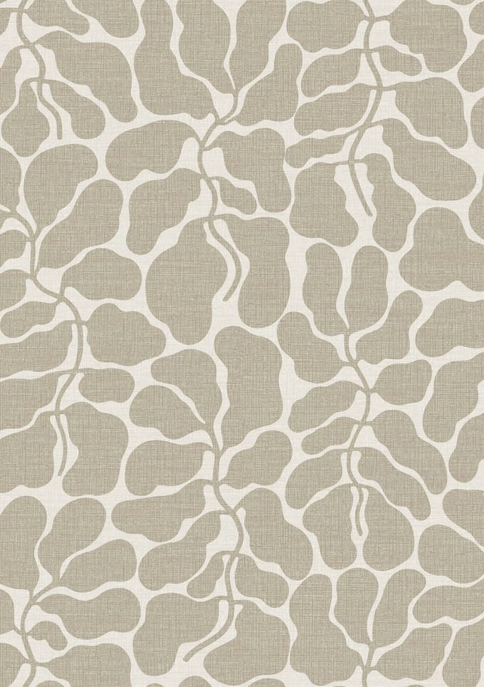 Boråstapeter Vliesbehang 2075 - Swedish Designers - Botanisch Beige - 49cm x 10.05m