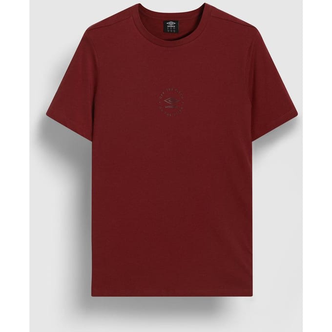 Umbro Heren Relaxed Fit T-shirt (Rode peer)