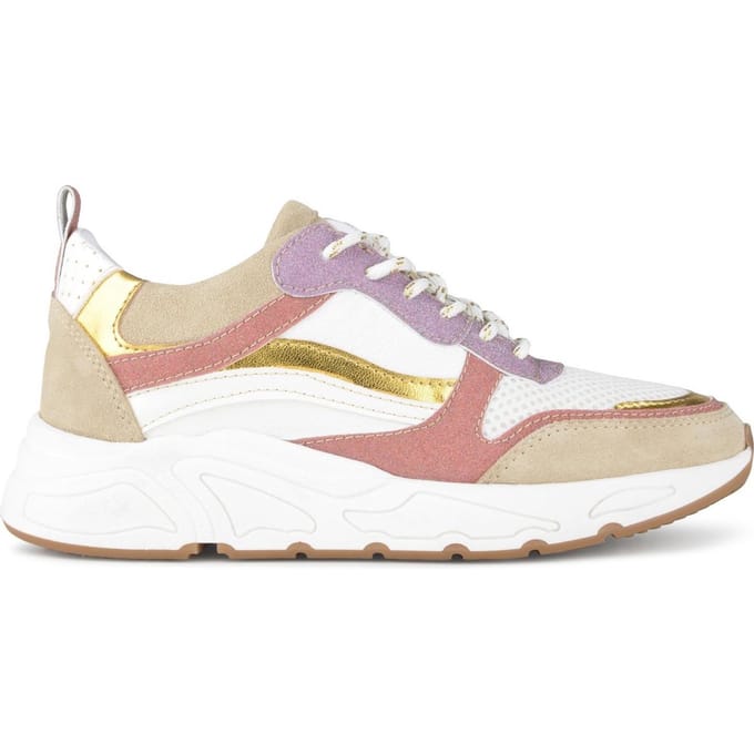 PS Poelman - maat 38- CAROCEL Dames Sneakers - Beige Multi