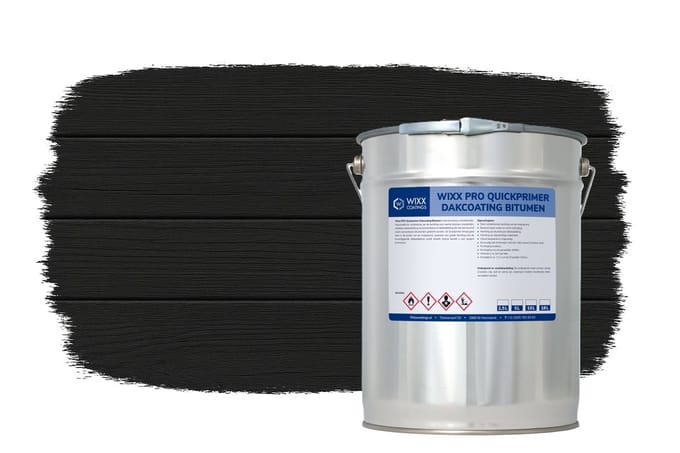 Wixx PRO Dakcoating Bitumen Zwart - 10L - Zwart