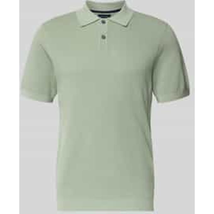 Slim fit poloshirt met structuurpatroon
