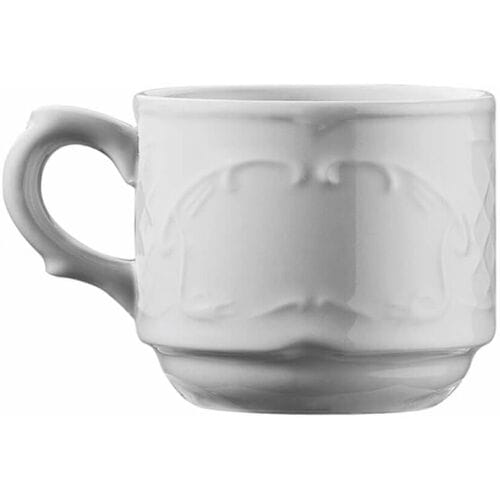 GGM Gastro (24 Stück) CLASSICO - Kaffe-/ Teetasse - 250 cc - Weiß - inkl. Untertasse Wit