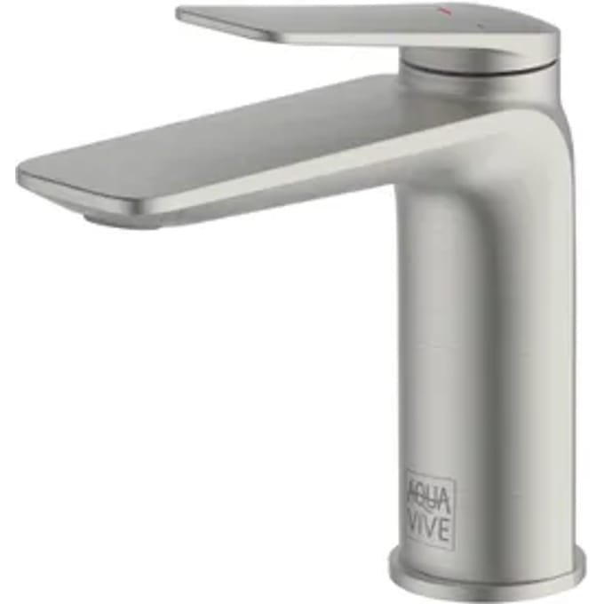 Aquavive Wastafelmengkraan Senio - Lage Uitloop - Rvs - 15,3cm