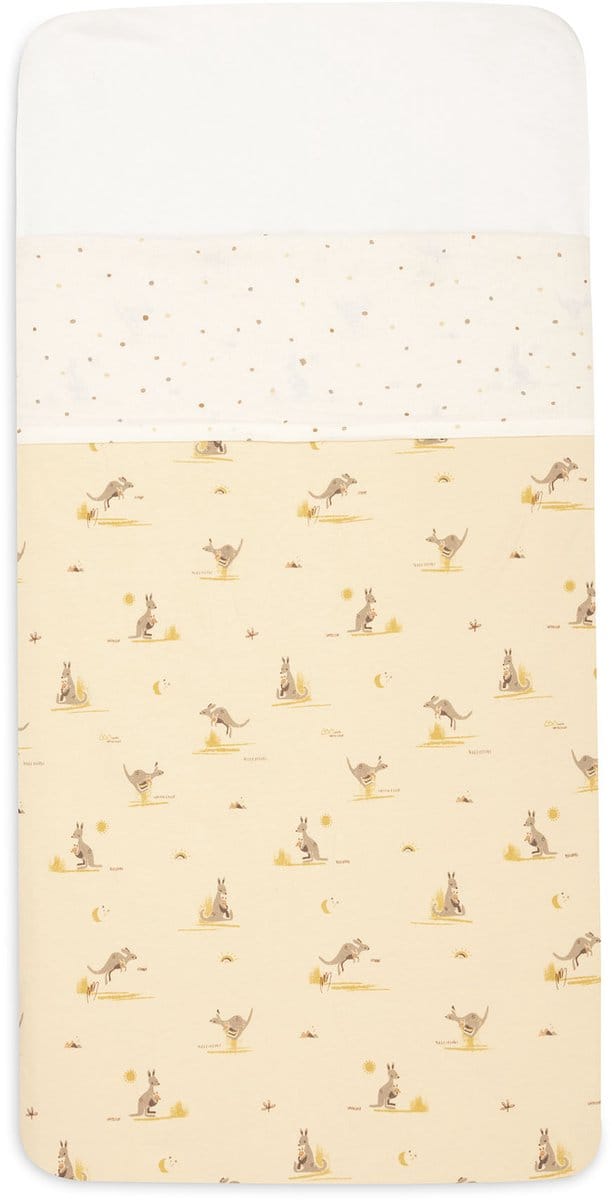Jollein Laken Wieg - 75x100cm - Katoen - Kangaroots - Dusty Dot
