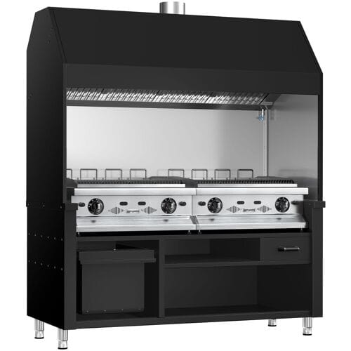 GGM Gastro Gasgrill BERLIN - 1760mm - Schwarz