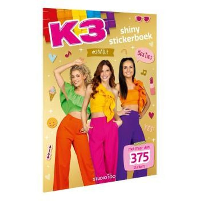 Studio 100 K3 Shiny Stickerboek Educatieve boeken (spelletjes en raadsels)