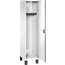 C+P Kast Cambio, 1 vak, op poten, B 400 x D 525 x H 1980 mm, verkeerswit/wit