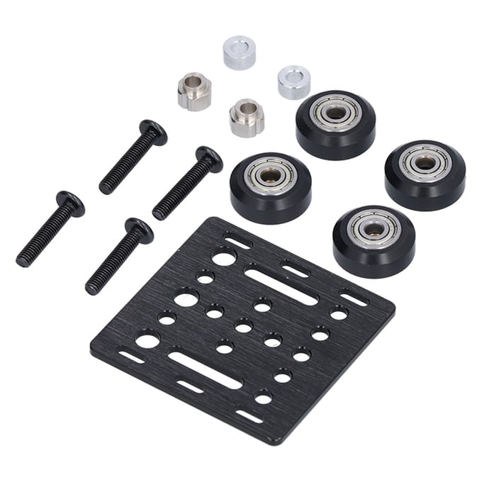 Portaalplaat Aluminiumlegering Constructie met Katrol 3D Printer Accessoireset Kit gray
