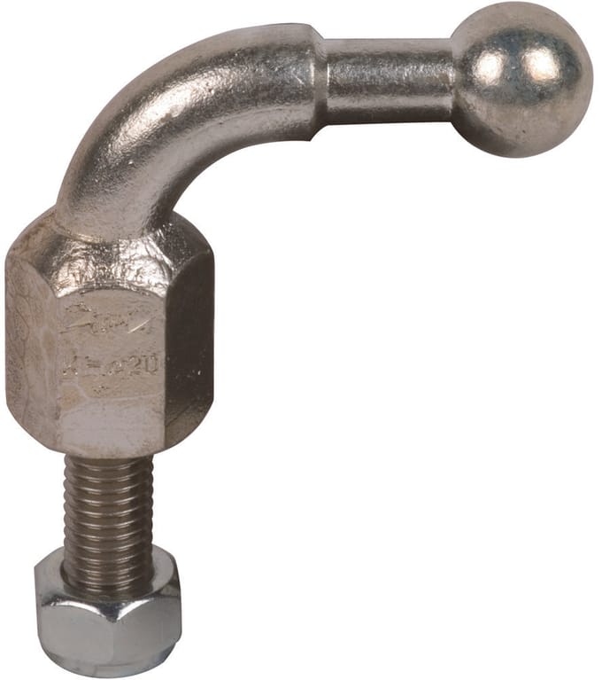 Dehn vaste kogelpunt 25mm schuin met schroefdraadbout M16 - 757645