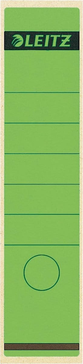 Rugetiket leitz 62x285mm zelfkl groen | 10 stuks