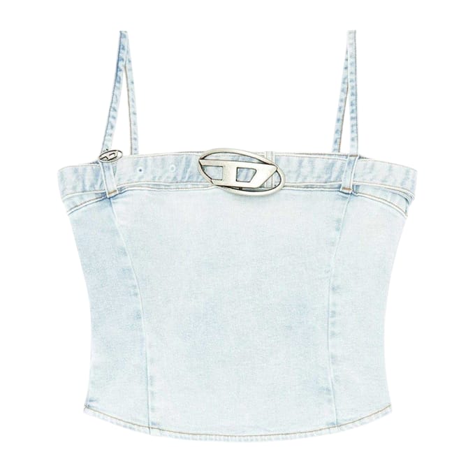 Diesel Lucy Denim Slim-tanktop voor dames (Blauw)