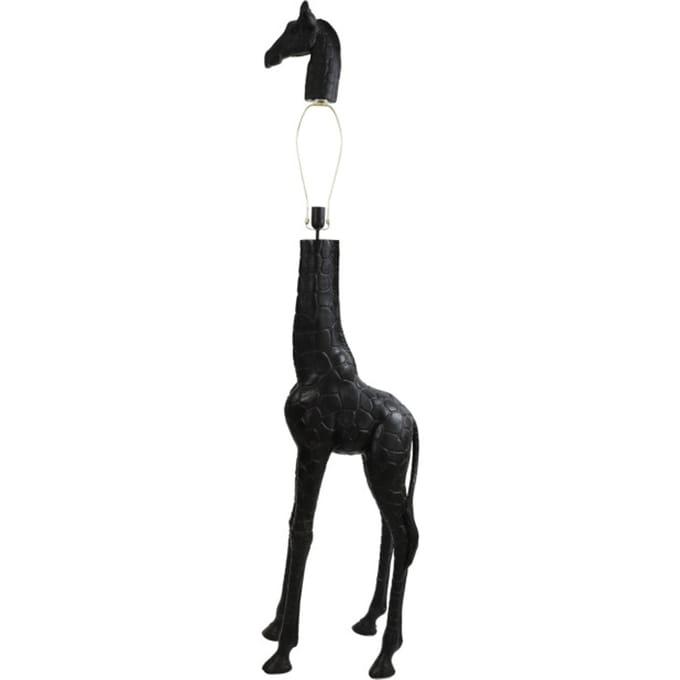 Light & Living Vloerlamp Giraffe 184cm - Zwart (excl. kap)