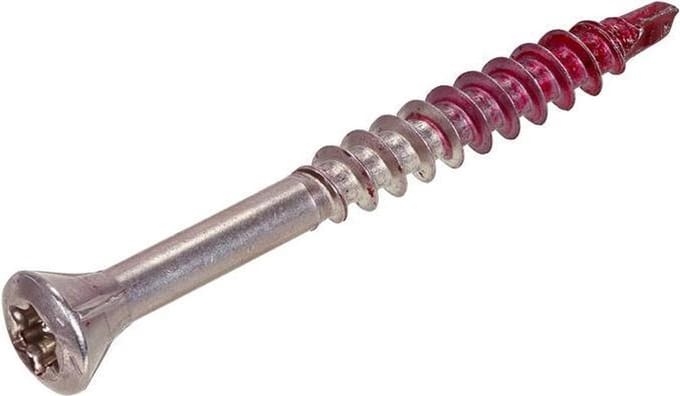Rotadrill - Volderschroef - Torx 25 Lenskop - 5 x 60mm - Deeldraad - RVS-410 (100 stuks)