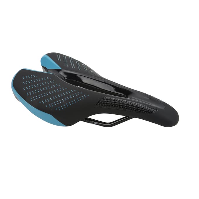 MTB Fiets Zadelkussen Fiets Zadelrail Hol Ademend Zacht Kussen met Achterlicht Blue