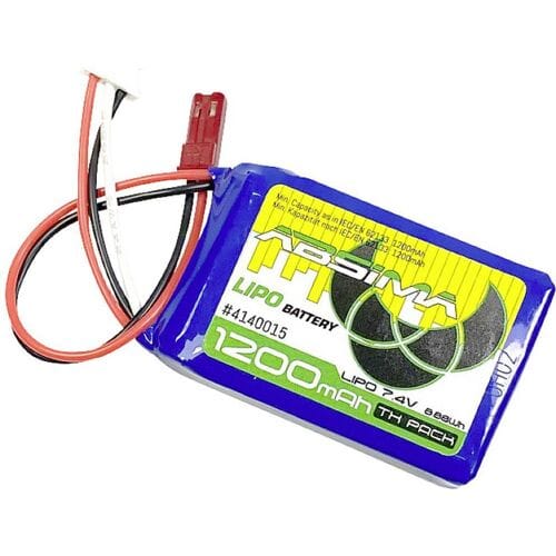 Absima LiPo accupack 7.4 V 1200 mAh Aantal cellen: 2 Softcase BEC