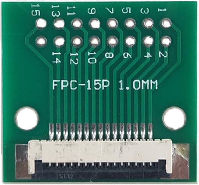 FPC/FFC flat cable PCB 15P 1mm met connector