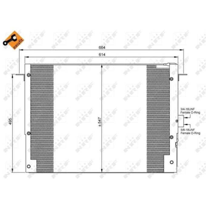 Condensor, airconditioning NRF 35657