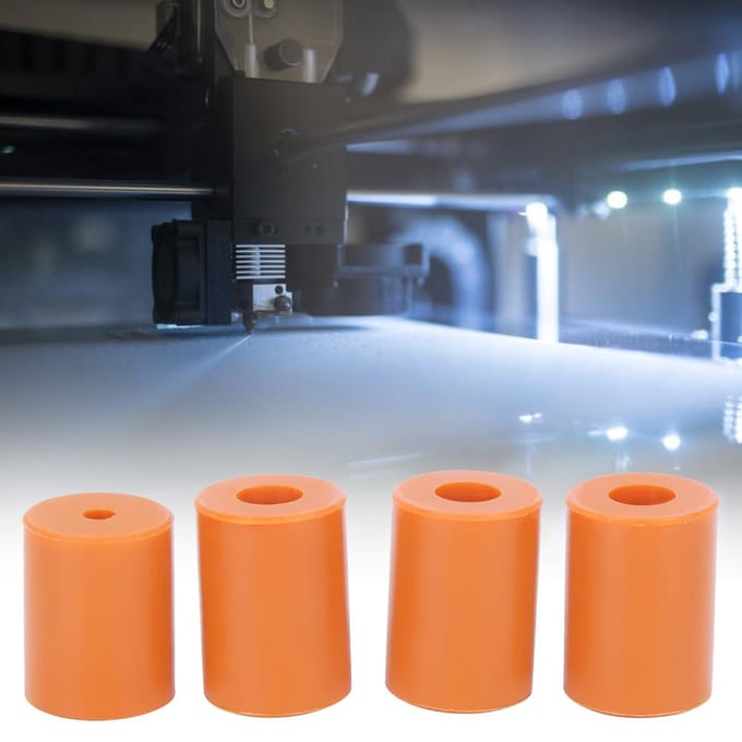 4 stuks Siliconen Hotbed Nivelleringskolom Geschikt voor 3D Printer Ender 2 Ender 3 Ender 3 pro CR 10 10s PRO gray
