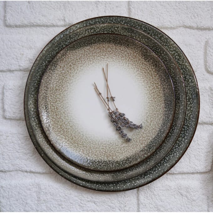 By Bone Dessertbord - Spazio - Porselein - 23 cm - set van 6