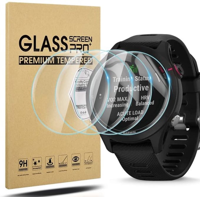 Zeynomax - Compatibel met Garmin Forerunner 255s - Gehard Glas Beschermfolie - 4