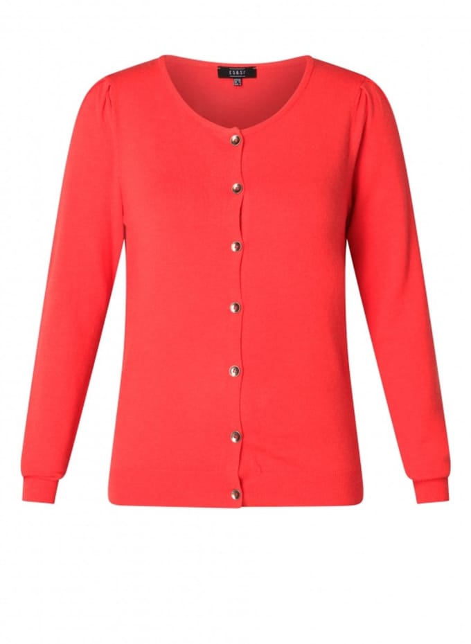 Es & Sy - vest - Shayenne - coral - maat 38