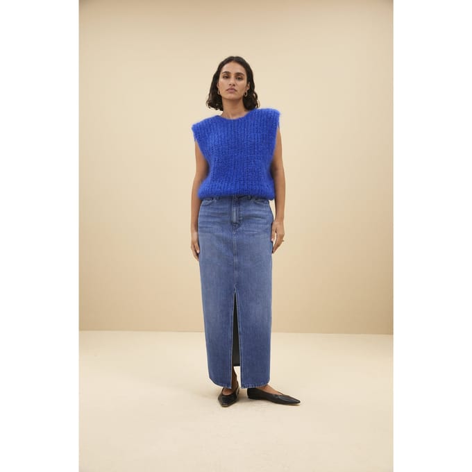 By-Bar Sis Denim Skirt Denim Größe: S | Maxiröcke Outlet | Damen | Blau