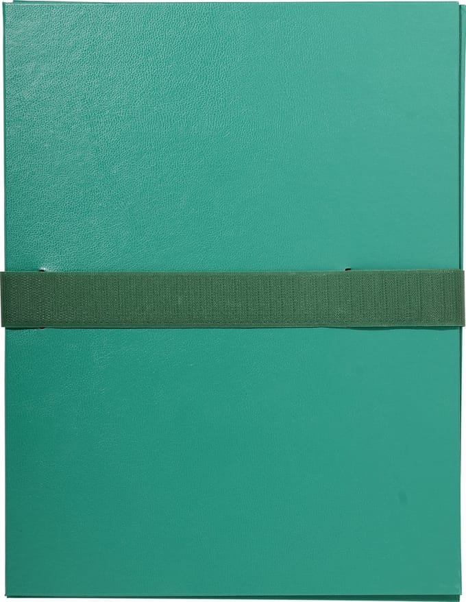 Exacompta 10x Map uitrekbare rug en klep in Balacron - 24x32 cm - Groen - 623E