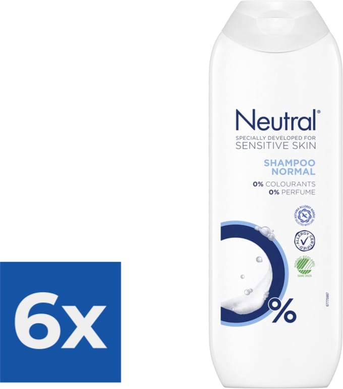Neutral - Shampoo - Sensitive Skin - 250ml x 6