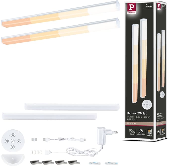 Paulmann Barreo LED-opbouwlamp LED 3.3 W Warmwit tot neutraalwit Wit