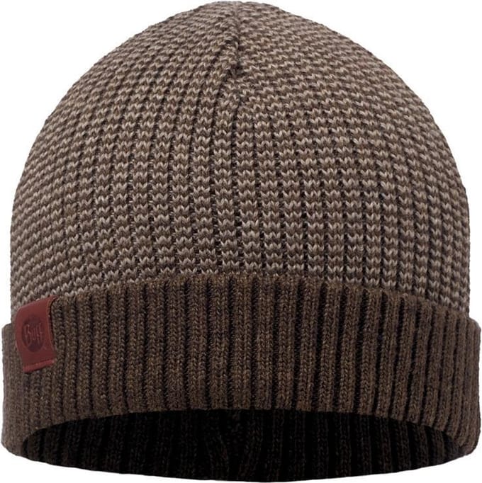 KNITTED HAT BUFF - DEE BROWN