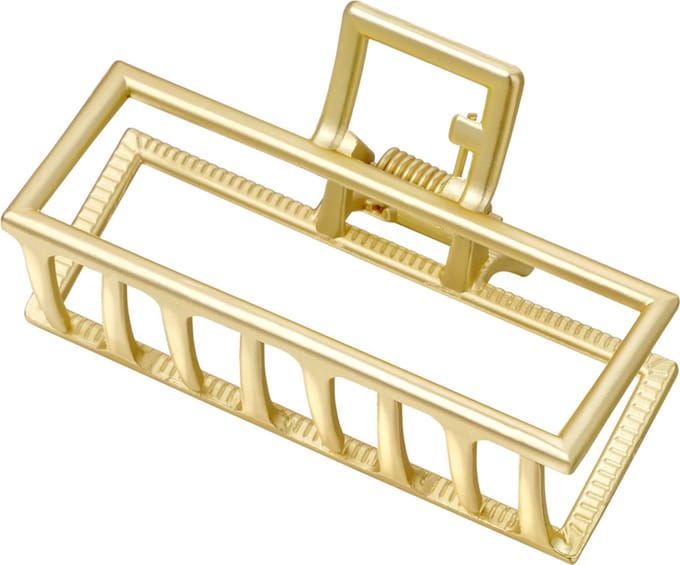 Haarclip - Yehwang - Rechthoekig - Goud - Metaal - Haarklem