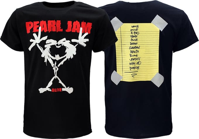 Pearl Jam Stickman T-Shirt - Officiële Merchandise - S