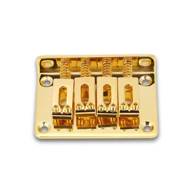 4-snarige Vaste Brug Vervangingsonderdelen voor Sigarendoos Elektrische Gitaren Bass Ukulele(Goud) black
