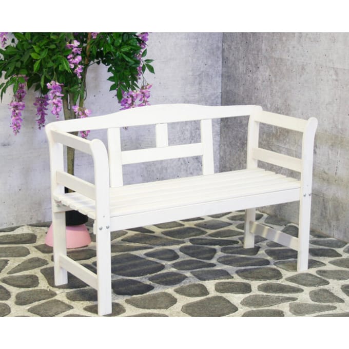 SenS-Line Friesen tuinbank - Hout - Wit
