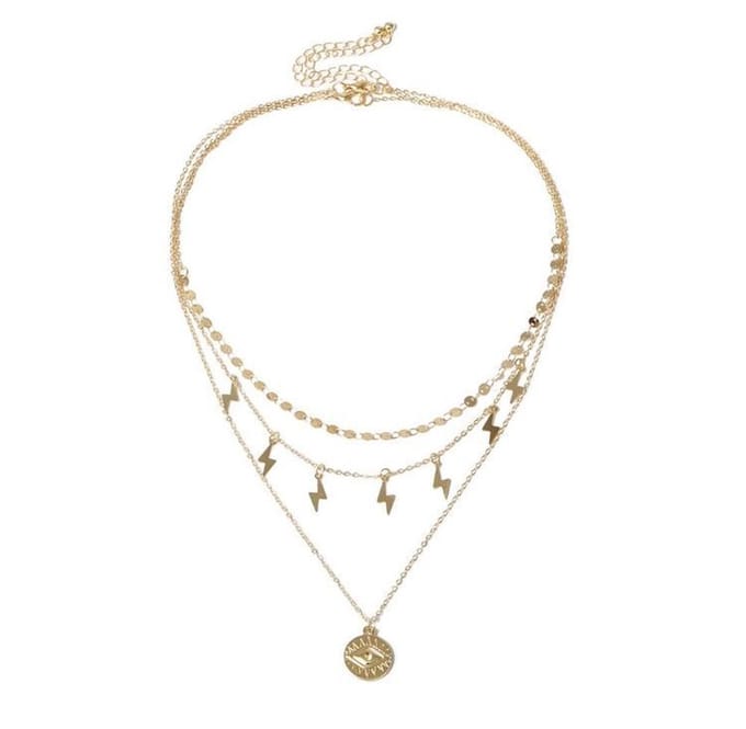 Jomide Ketting Fashion - Eye - Goudkleurig