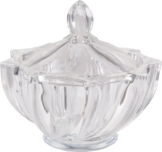 Clayre & Eef Glazen potje Ø 12x12 cm Glas
