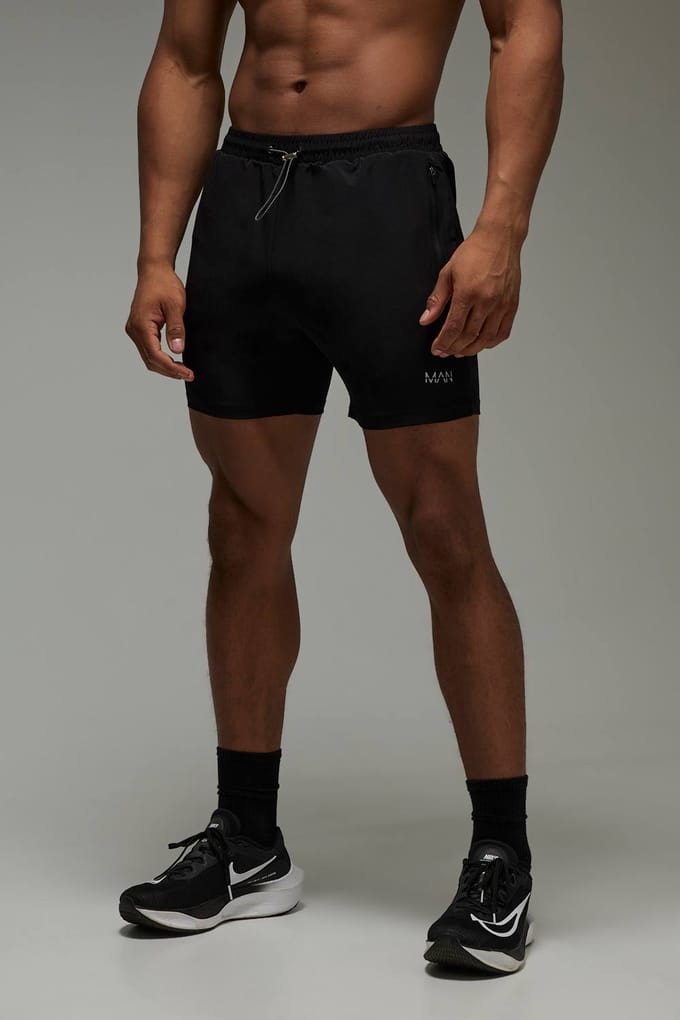 Men's Active Gym 5inch Short | Black | Size Medium