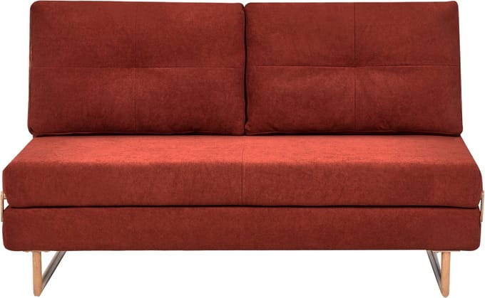 JERSLEV - 3-zits slaapbank - Rood - Polyester