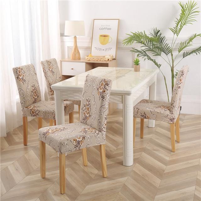 Housse de chaise en Spandex, élastique, extensible, pour salle à manger, imprimé Floral, multifonction, universelle, universelle 2pieces