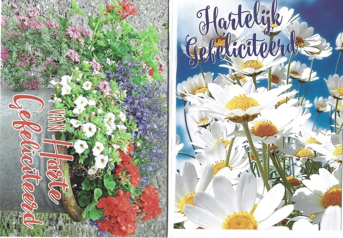 Verjaardagskaarten Wenskaart 10 stuks
