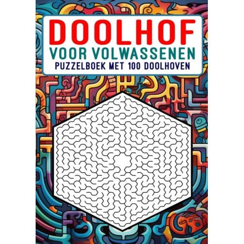 Doolhof Voor Volwassenen - Puzzelboek Met 100 Doolhoven - Boeken Boulevard