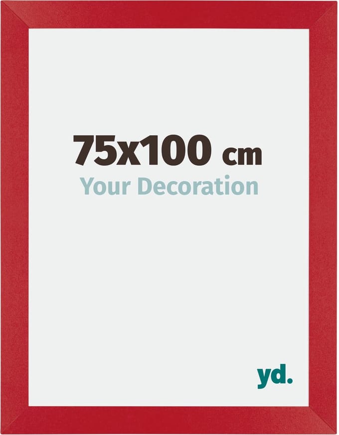 Your Decoration - Fotolijst 75x100 cm - MDF - Rood - Mura