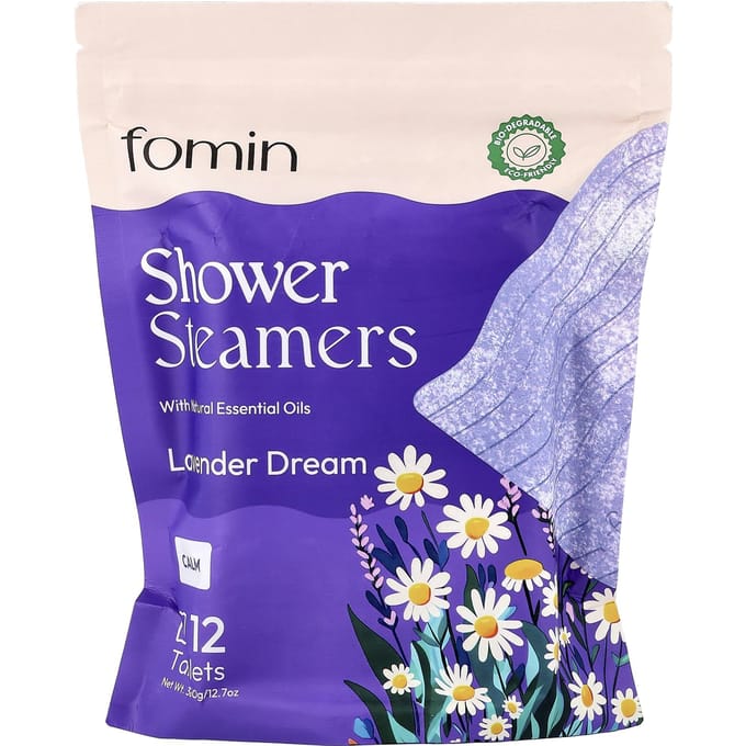 fomin, douchestomer, lavendeldroom, 12 tabletten gray