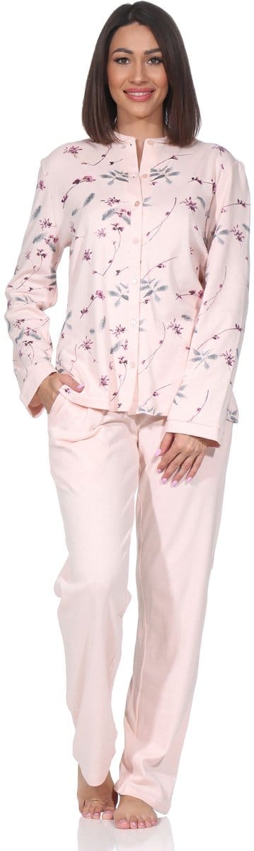 Normann damespyjama met doorknoopsluiting in een geraffineerde look - ook in grote maten