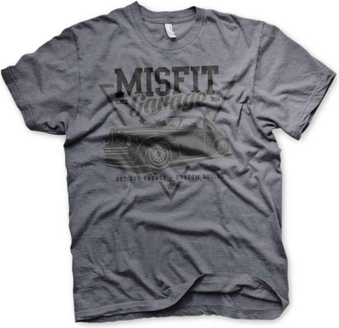 Misfit Garage Heren Tshirt -S- Since 2014 Grijs