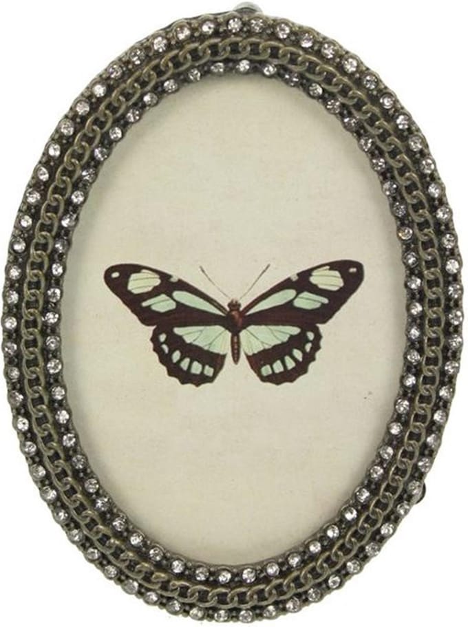 AL - Fotolijst - Ovaal - Strass - 6 x 9 cm