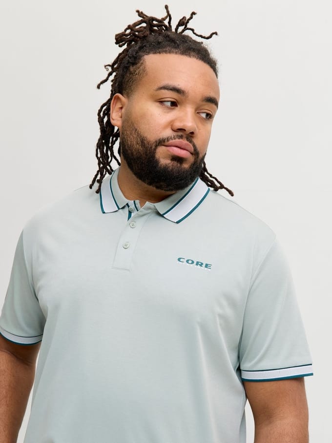 JACK & JONES - JCOFUSION LIGHT SUMMER BRANDING POLO PLS - Heren Plus T-Shirt