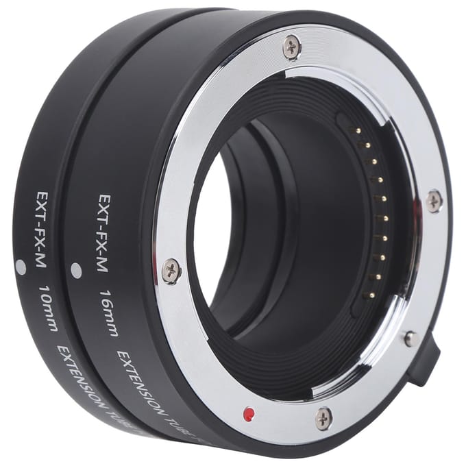 10mm 16mm Macro Autofocus CloseUp Verlengbuis Adapter voor Fuji X Mount Camera black