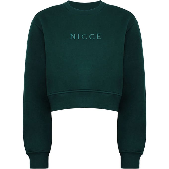 Nicce Era Heren Donkergroen Cropped Sweater